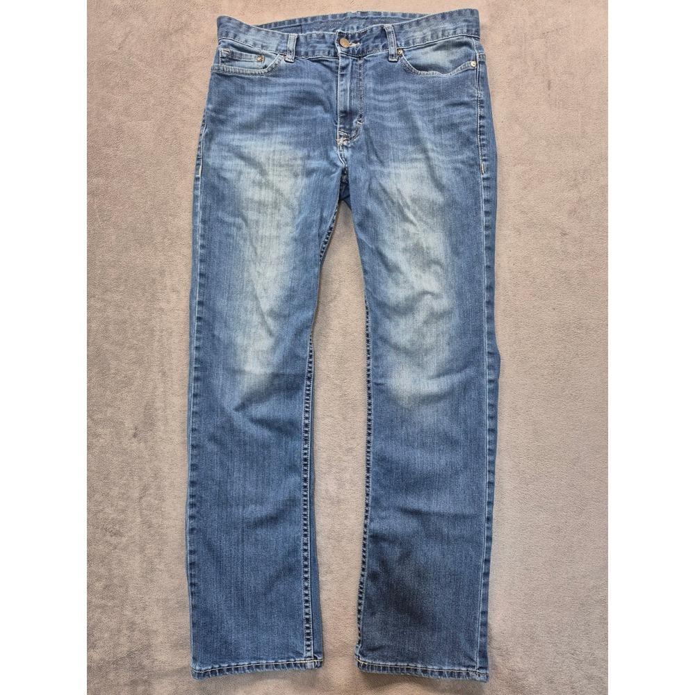 Calvin Klein Jeans Mens 31x30 Straight Leg Blue Denim Stretch 91PA723